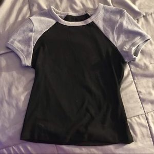 Black and Grey crop top